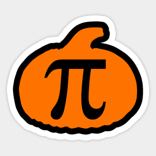 Pumpkin Pi Funny Halloween Sticker